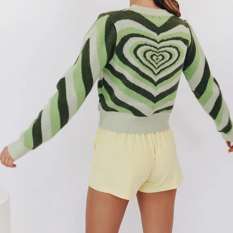 Heart Slim Long Sleeve Jumper Knitwear