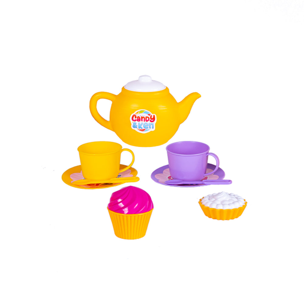 Dede Candy & Ken Tea Set My Suitcase, Pink Color, Portable, Tea Set,