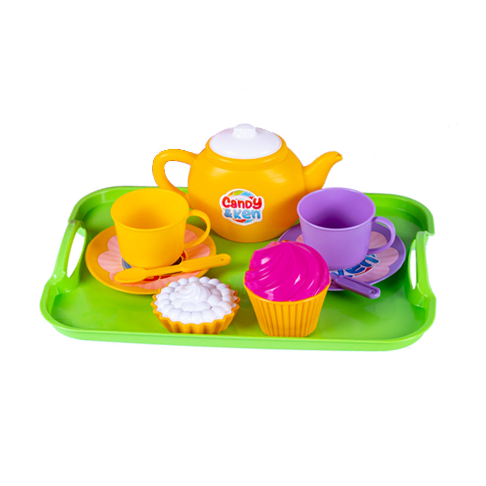 Dede Candy & Ken Tea Set My Suitcase, Pink Color, Portable, Tea Set,