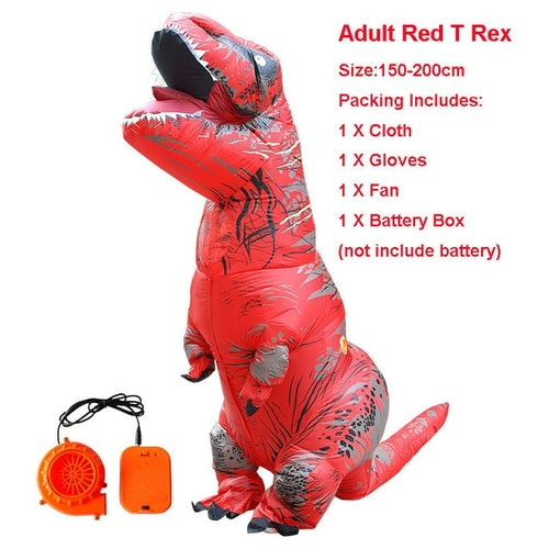 Adult Velociraptor Dinosaur Inflatable Costume party T REX cosplay