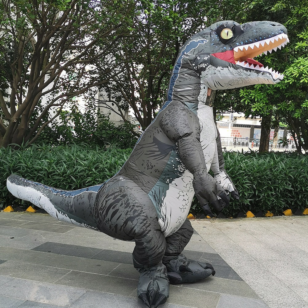 Adult Velociraptor Dinosaur Inflatable Costume party T REX cosplay