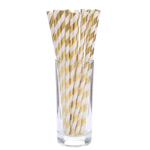 Gold Stripe series Disposable Tableware Paper