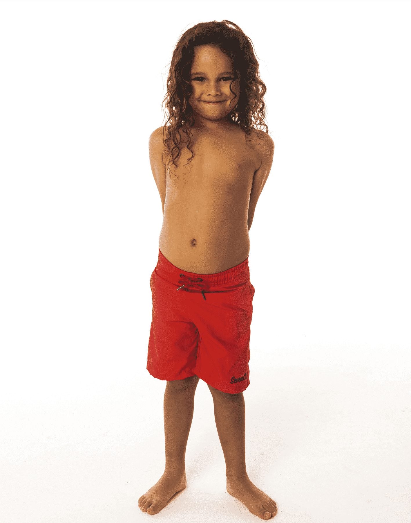 Red Kids Shorts