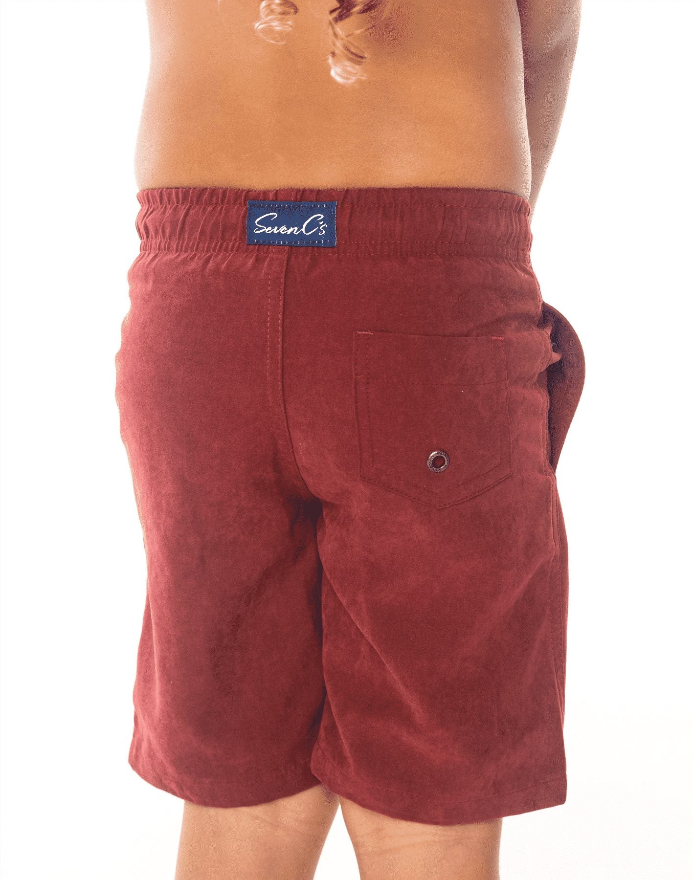 Burgundy Kids Shorts