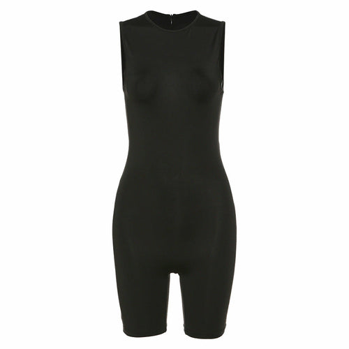 Butt-lifting Sleeveless Bodysuit Shorts