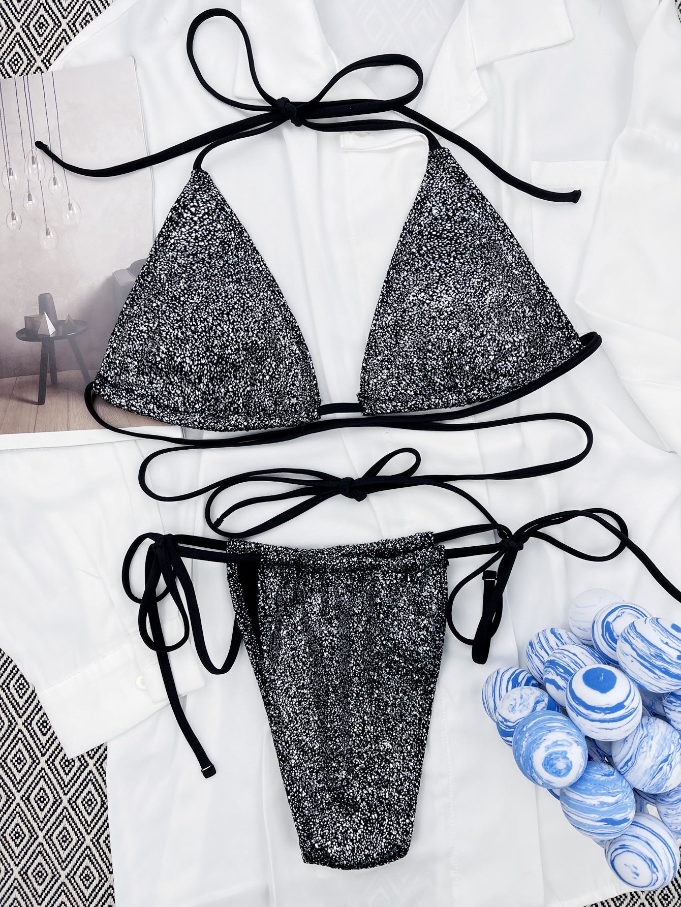 Strappy Triangle Bikini - Sexy Swimwear