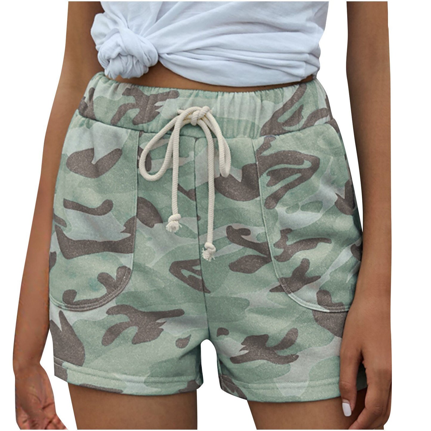 treetwear Casual Drawstring Running Gym Sports shorts Women short