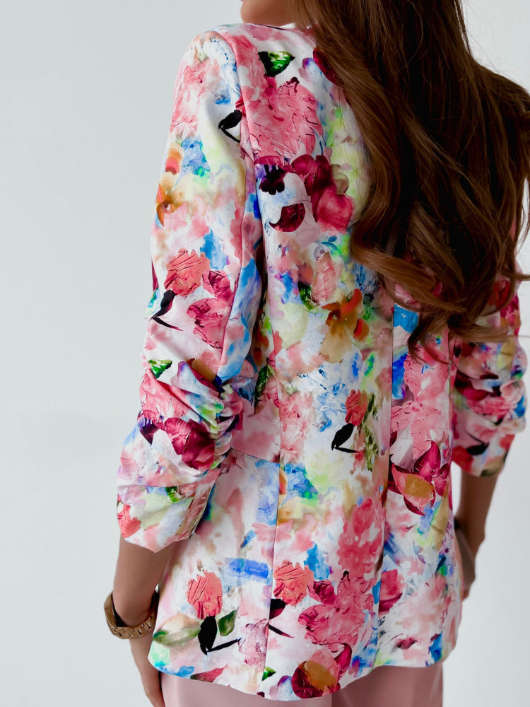 Turn-down Collar Blazer Coat Cardigan Outwear