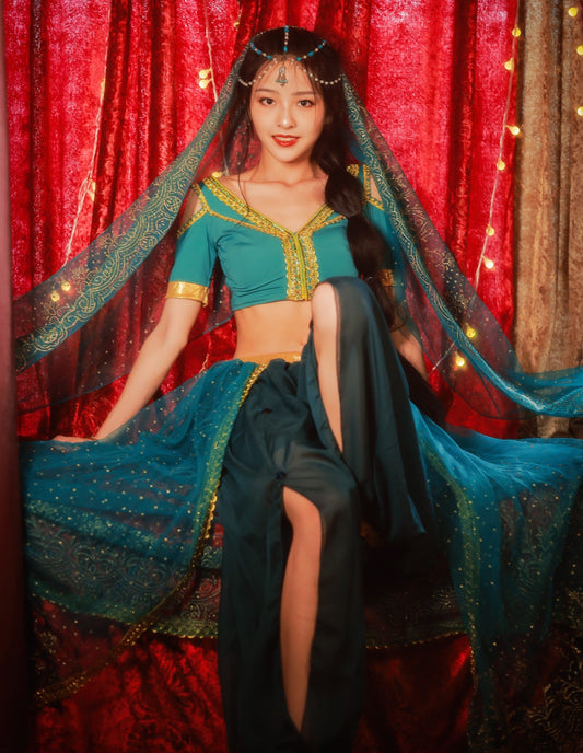 Arabian Princess Costumes Belly Dance Outfit Party Cosplay