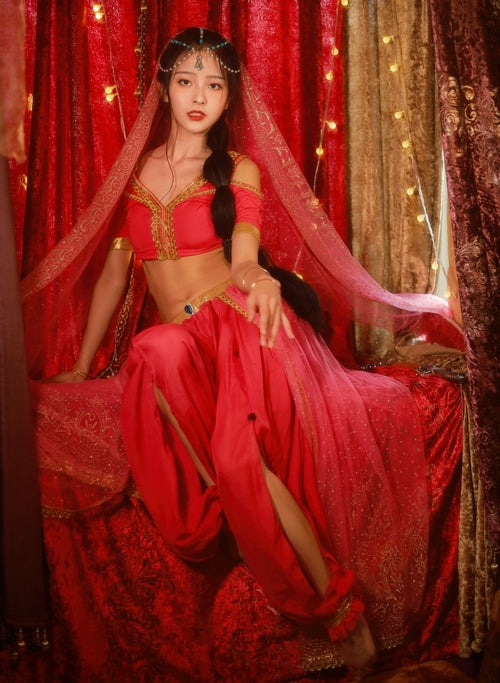 Arabian Princess Costumes Belly Dance Outfit Party Cosplay