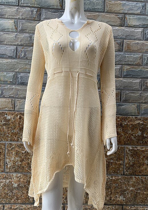 Sunscreen shirt flared sleeve beach blouse bikini jacket sweater swimsuit