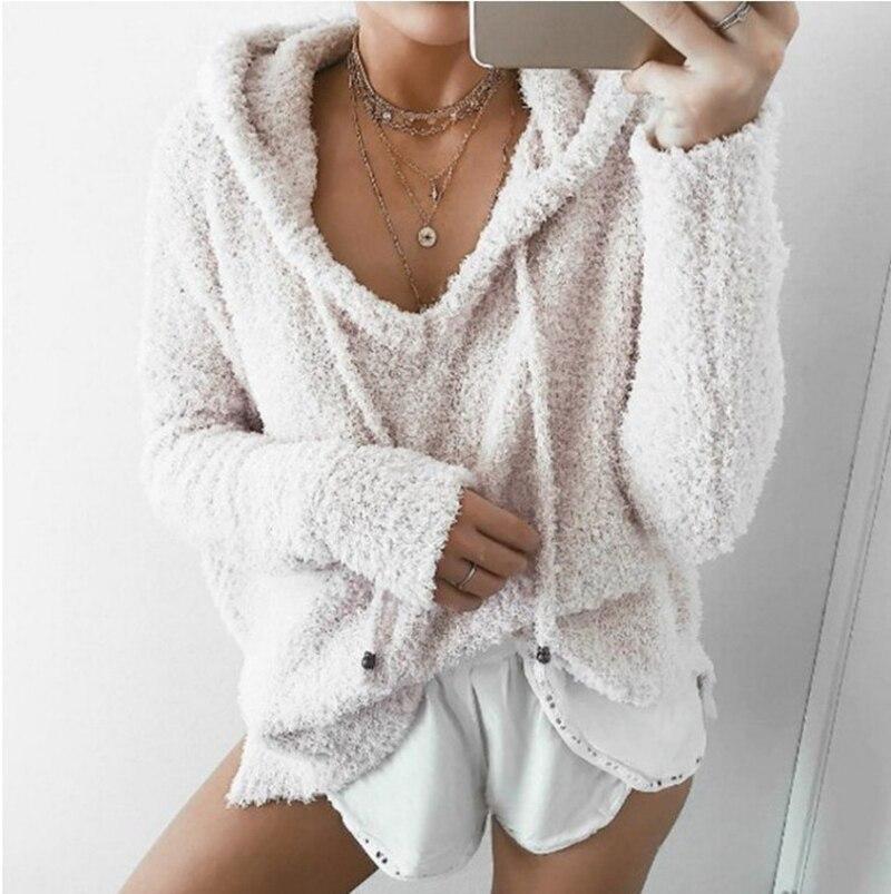 Women Long Slevee Plush Warm Tops