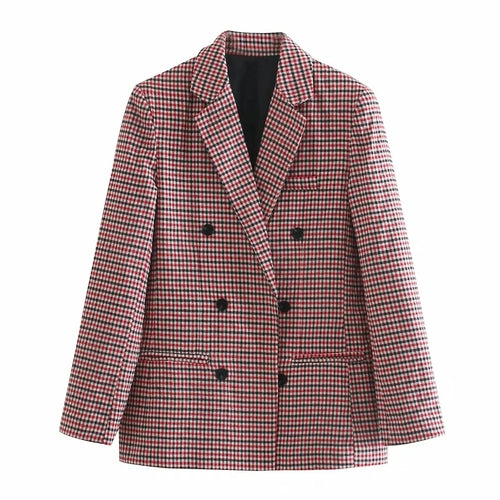 Office Wear Double Breasted Blazers Coat