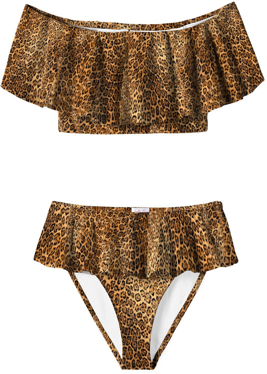 Cheetah Draped Bikini