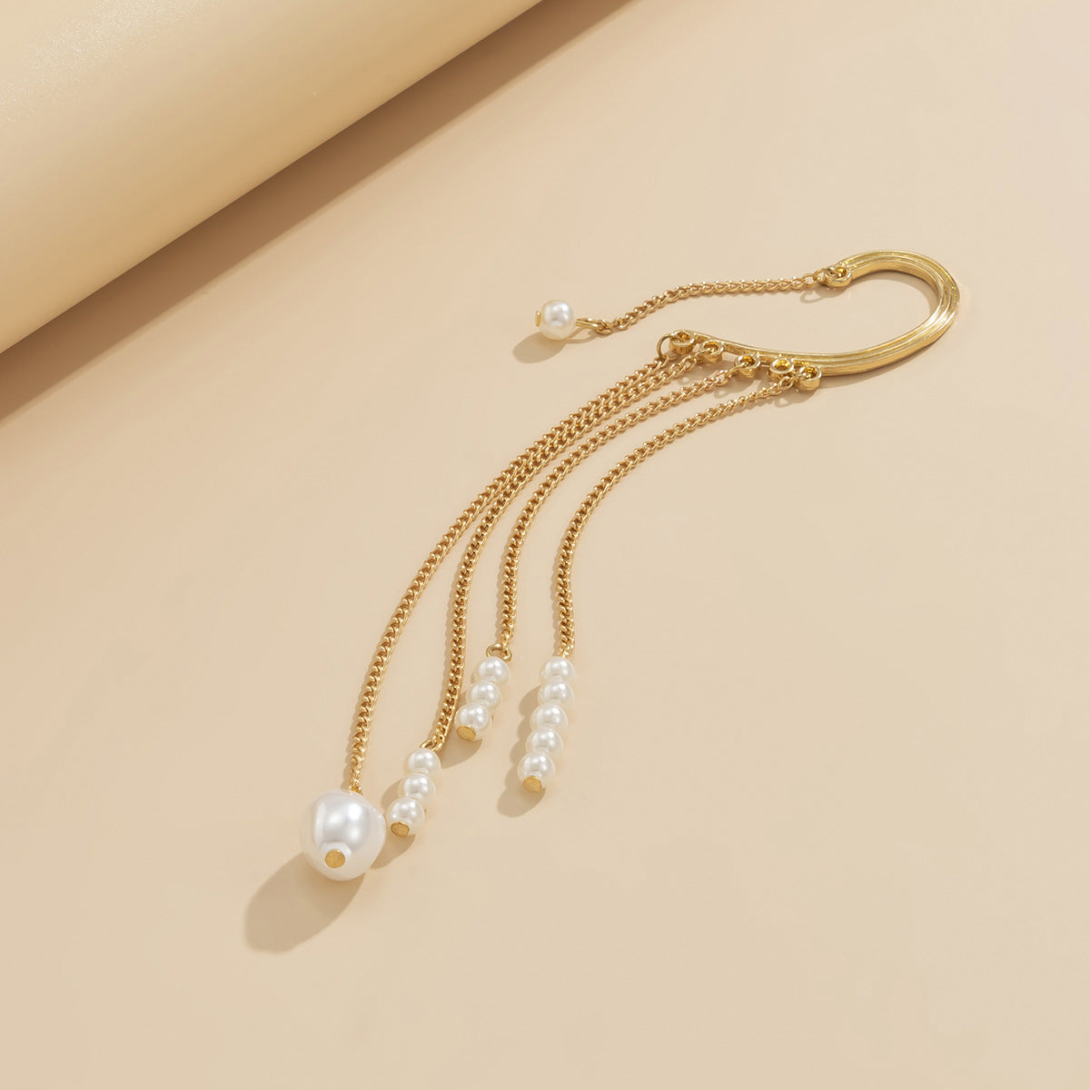 Fracus Imitation Pearl Multi -Layer Ear Hanging