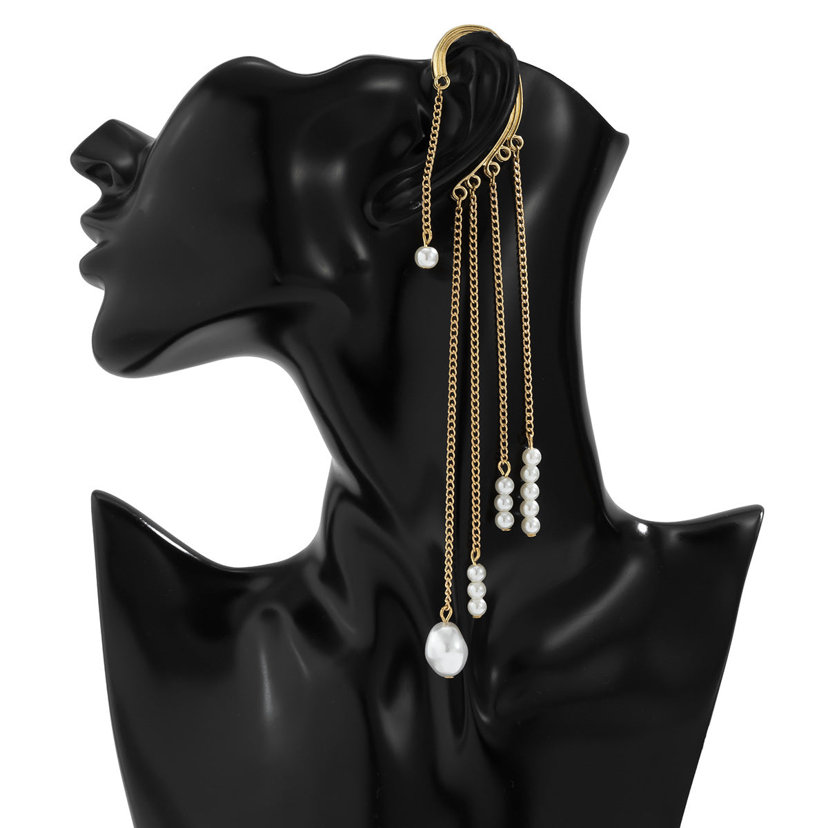 Fracus Imitation Pearl Multi -Layer Ear Hanging
