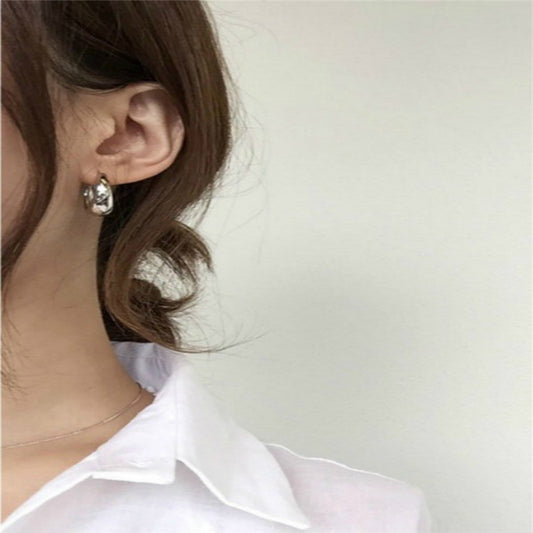 Metal Sensitive Mirror Earrings