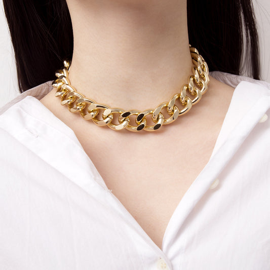 Retro Thick Chain Necklace