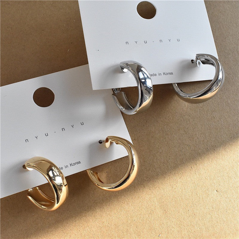 Metal Sensitive Mirror Earrings