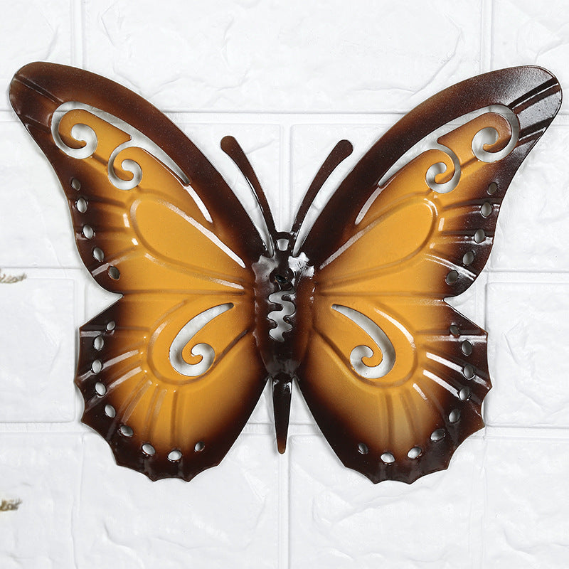 New Creative Wrought Iron Butterfly Wall Decoration