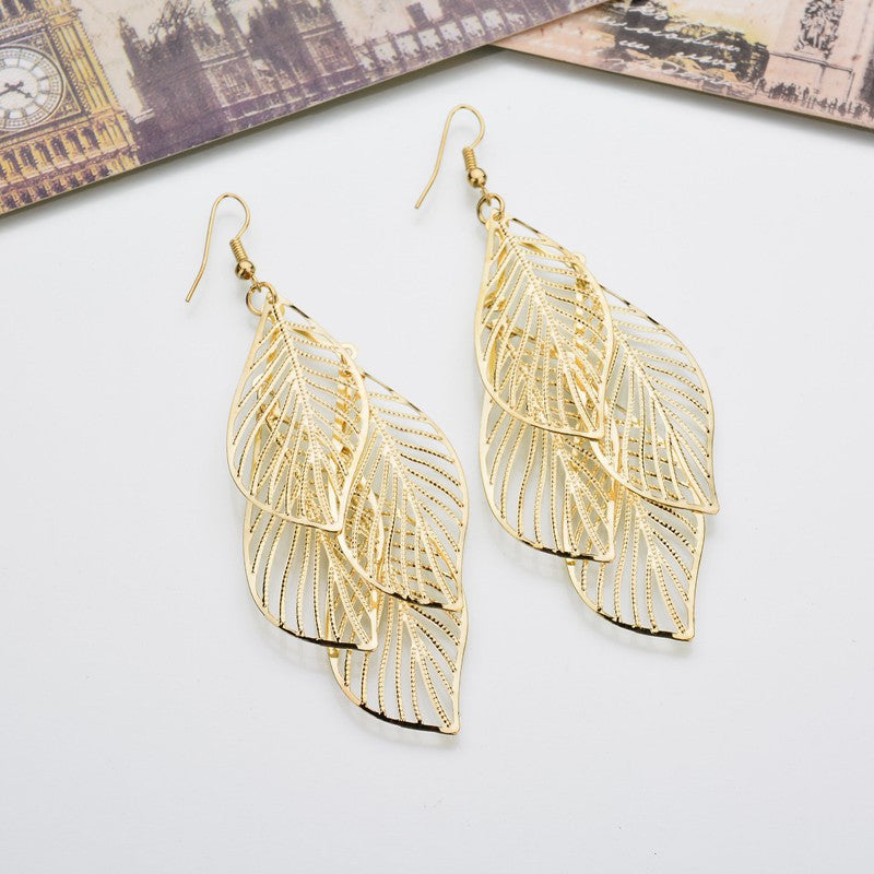 Leaf Flowing Earrings