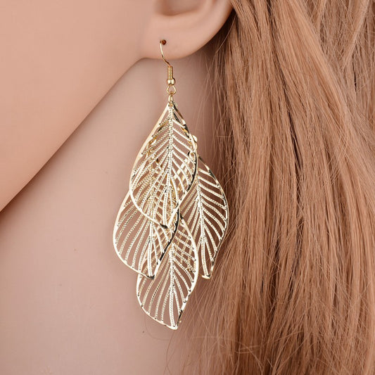 Leaf Flowing Earrings