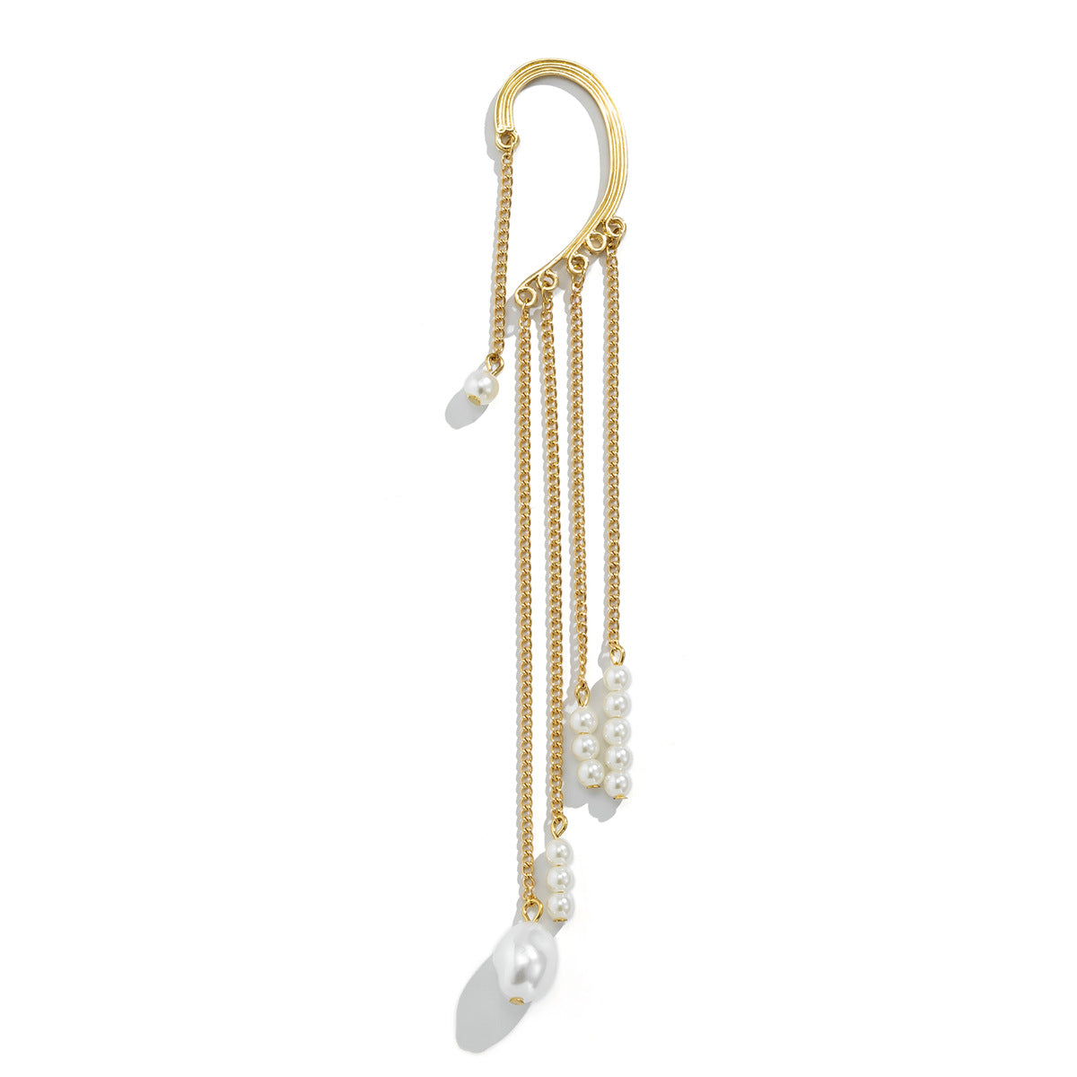 Fracus Imitation Pearl Multi -Layer Ear Hanging