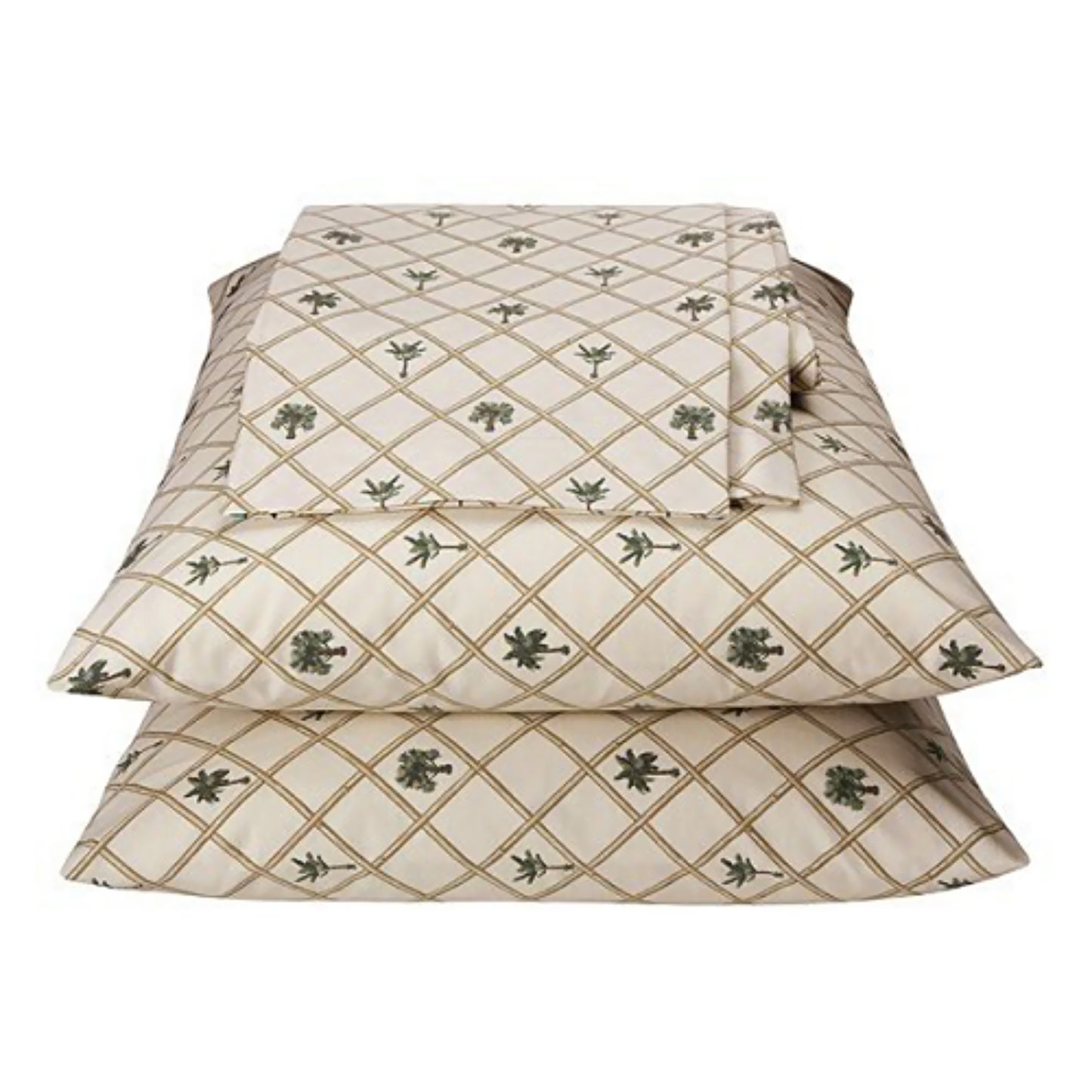 Kona - Palm Tree Tropical Polycotton Modern Brown Bedding Sheet Set