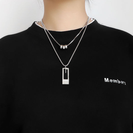 Double -Layer Stacking Necklace