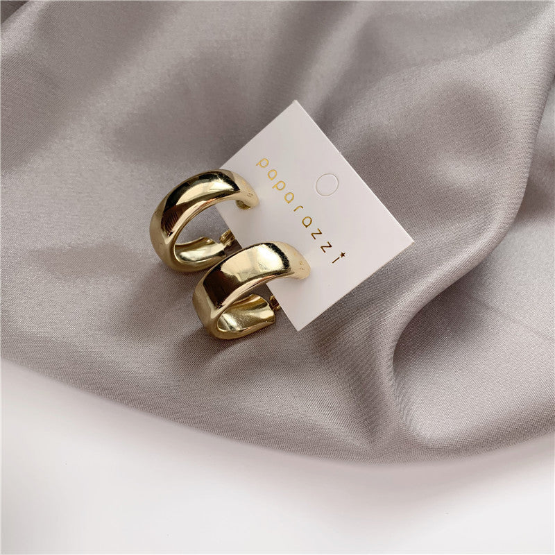 Metal Sensitive Mirror Earrings
