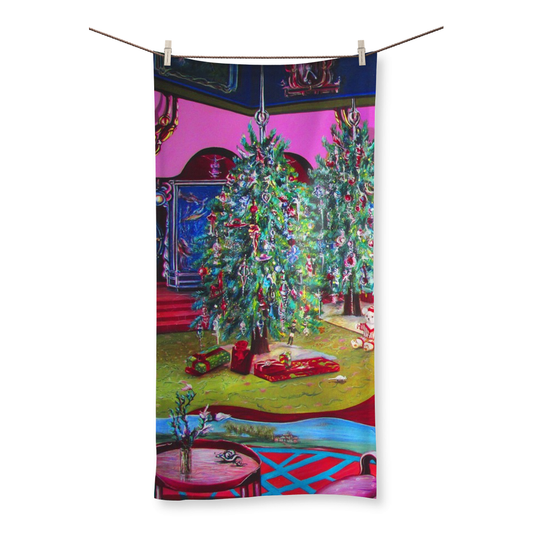 Christmas Beach Towel Sharon Tatem Christmas
