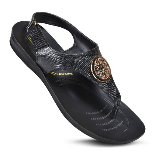Aerosoft Motif Women’s Adjustable Ankle Strap Thong Sandals