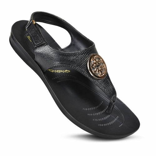 Aerosoft Motif Women’s Adjustable Ankle Strap Thong Sandals
