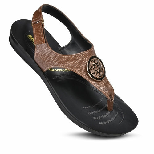 Aerosoft Motif Women’s Adjustable Ankle Strap Thong Sandals