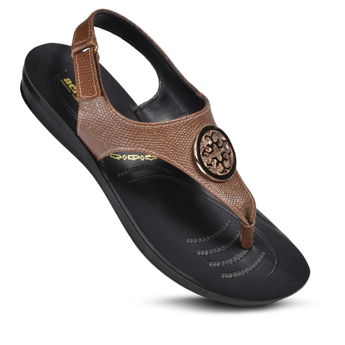 Aerosoft Motif Women’s Adjustable Ankle Strap Thong Sandals