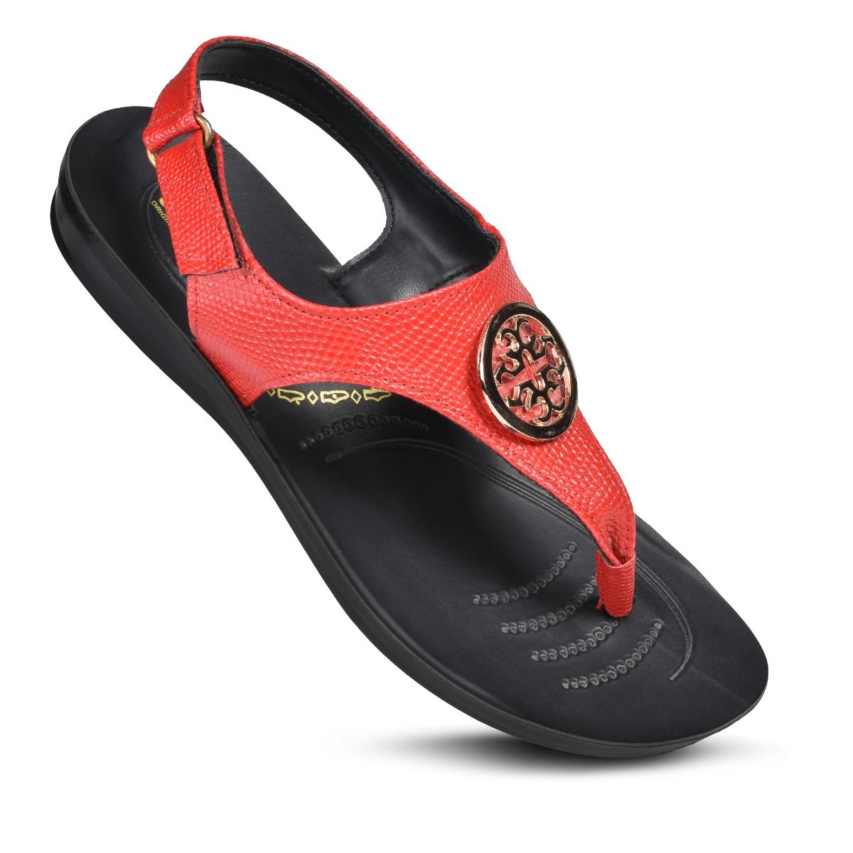 Aerosoft Motif Women’s Adjustable Ankle Strap Thong Sandals