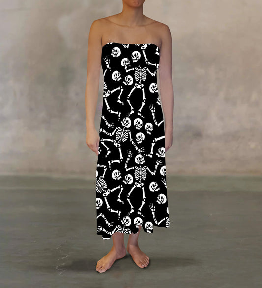 Skeleton Dance Maxi Skirt