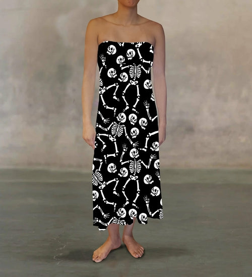 Skeleton Dance Maxi Skirt