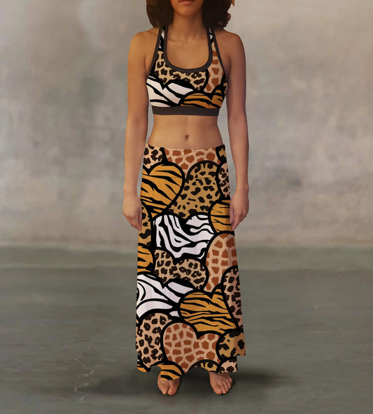 Wild Love Splash Maxi Skirt